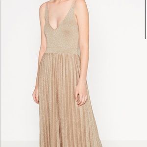 Zara Limited Edition Gold Ballet Dress
